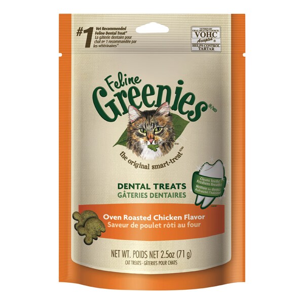 Greenies Greenies Oven Roasted Chicken Treats For Cat 2.5 oz 1 pk 428238 - main